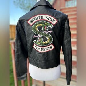 Riverdale South Side Serpents Black Faux Leather Jacket